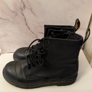 Dr. Martens Black Leather Lace-Up Boots